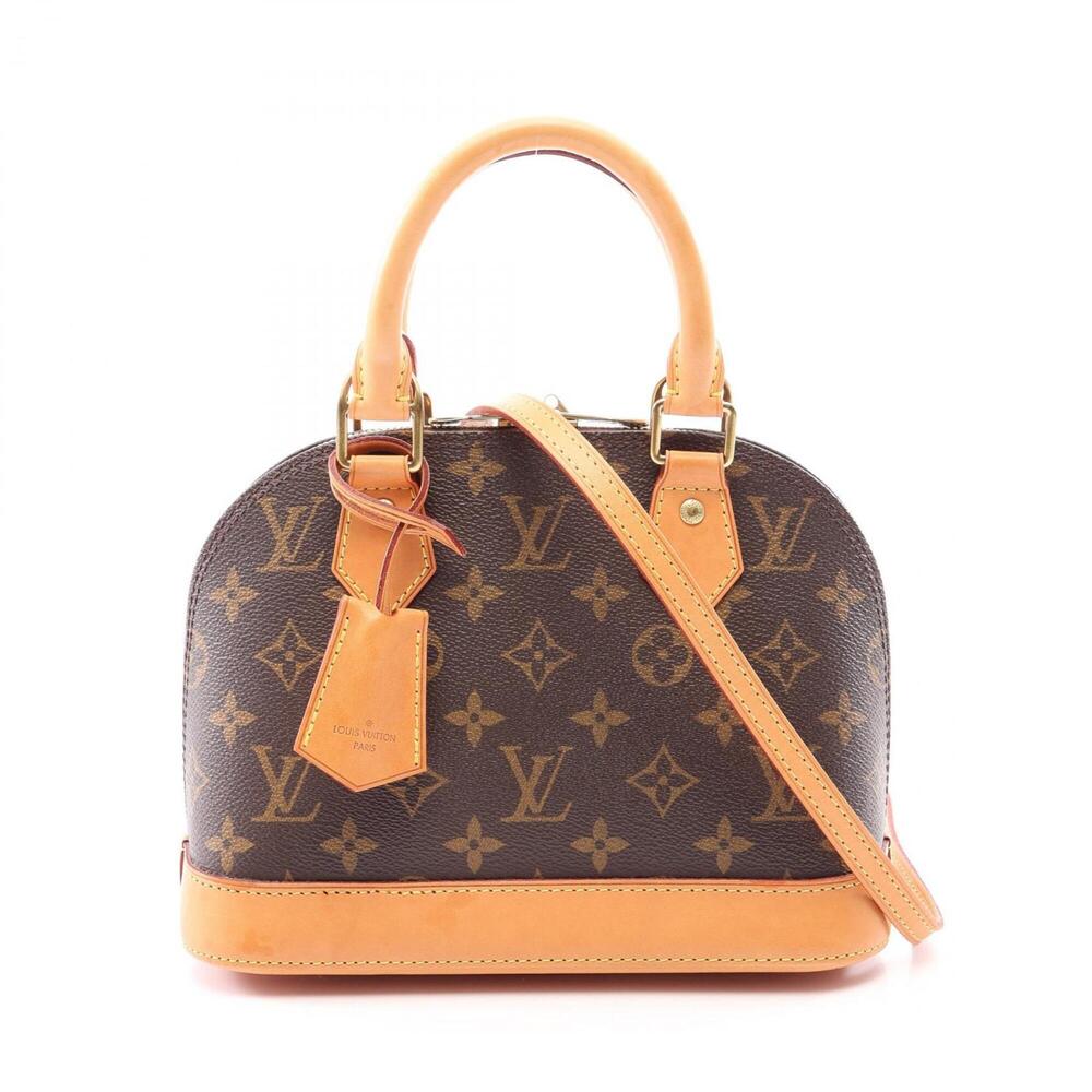 Louis Vuitton Alma BB 2-Way Handbag, Coated Canvas and Leather, Monogram Patt...